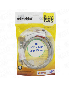 FLEXIBLE PARA GAS    HI.HI 1/2 -7/8    EN 100 CM