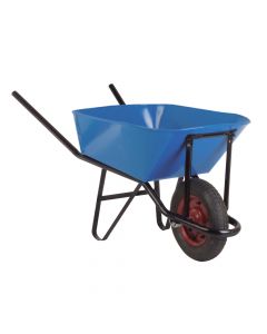 Carretilla Estandar C/rueda Pant 90lt Azul Lioi
